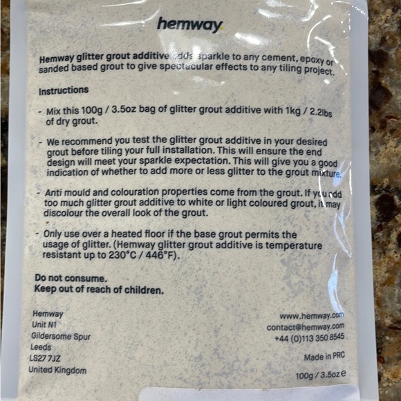 Glitter Grout Additive - Picture 2 of 3